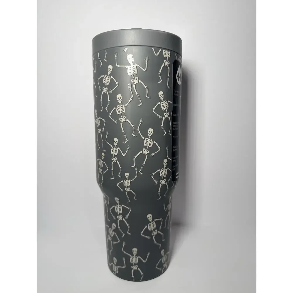 Hydrojug Halloween DEAD SERIOUS 40oz Sport Traveler Tumbler + Slime Sleeve NWT